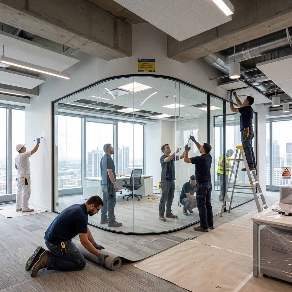 Obra e interiorismo de oficinas llave en mano